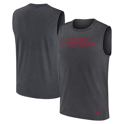 Men's Nike Charcoal Arizona Cardinals Primetime Legend Dri-FIT Muscle Tank Top