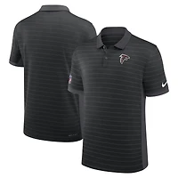 Men's Nike Black Atlanta Falcons Sideline Victory Stripe Dri-FIT Polo
