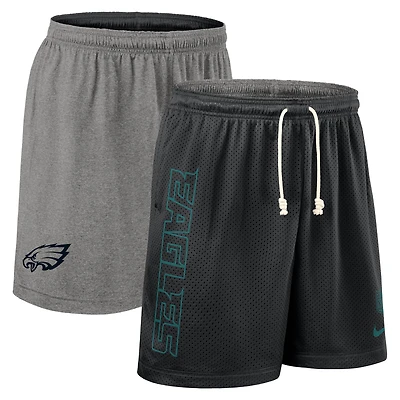 Men's Nike Black Philadelphia Eagles Sideline Reversible Dri-FIT Shorts