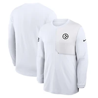 Men's Nike Pittsburgh Steelers Sideline Coach UV Dri-FIT Long Sleeve Shirt