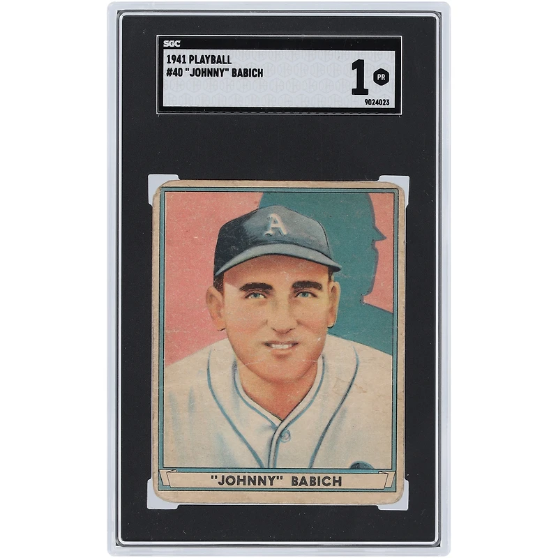 Johnny Babich Athletics 1941 Play Ball #40 SGC Authenticated 1 Card