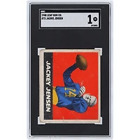 Jackie Jensen Columbia University 1948 Leaf Gum Co. #73 SGC Authenticated 1 Rookie Card