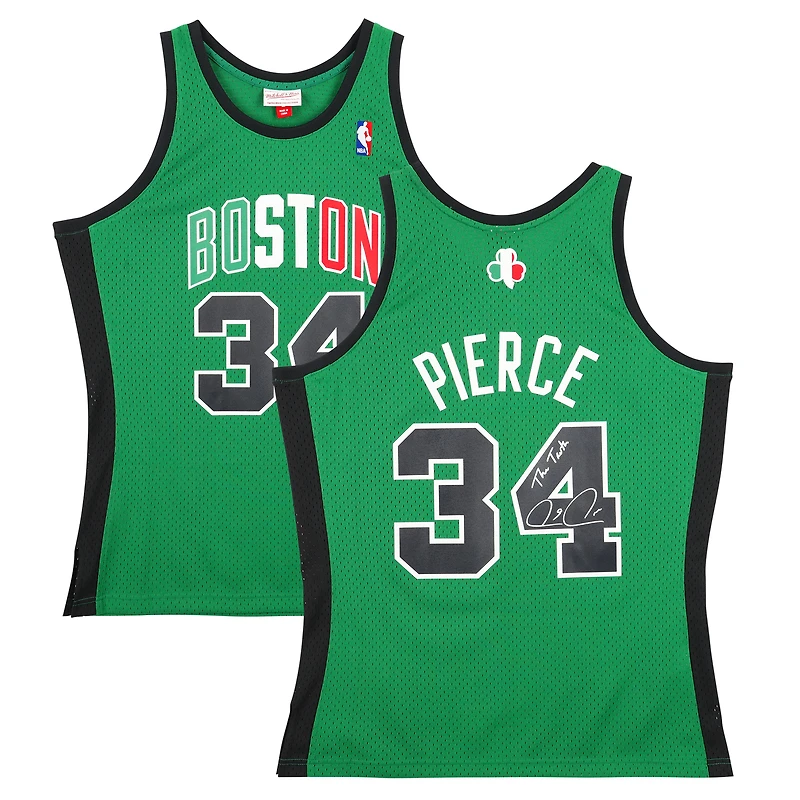 Paul Pierce Boston Celtics Autographed Michell & Ness Oct. 6, 2007 Italy Alternate Kelly Green Swingman Jersey with "The Truth" Inscription