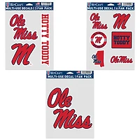 WinCraft Ole Miss Rebels Three-Pack Fan Decal Set