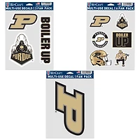 WinCraft Purdue Boilermakers Three-Pack Fan Decal Set