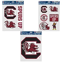 WinCraft South Carolina Gamecocks Three-Pack Fan Decal Set