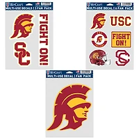 WinCraft USC Trojans Three-Pack Fan Decal Set