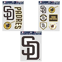 WinCraft San Diego Padres Three-Pack Fan Decal Set