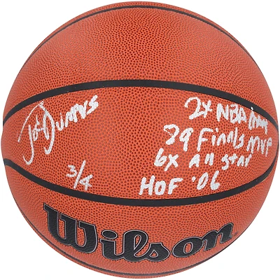 Joe Dumars Detroit Pistons Autographed Wilson Authentic Series Indoor/Outdoor Basketball with Multiple Inscriptions - Limited Edition of 4