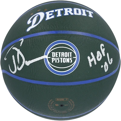 Joe Dumars Detroit Pistons Autographed Wilson 2022-23 City Edition Collector's Basketball with "HOF 06" Inscription