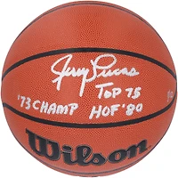 Jerry Lucas New York Knicks Autographed Wilson Authentic Series Indoor/Outdoor Basketball with Multiple Inscriptions - Limited Edition #1/12