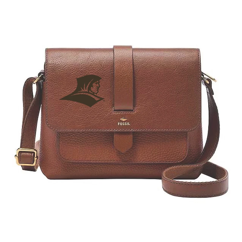 Fossil Providence Friars Kinley Brown Leather Small Crossbody Bag