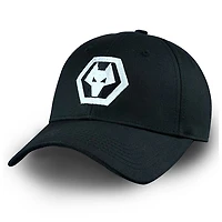 Men's 1863FC Black Wolverhampton Wanderers Mono Badge Adjustable Hat