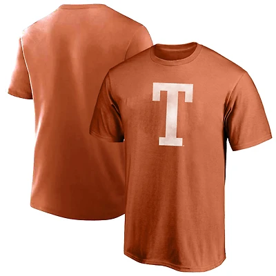 Men's Fanatics  Burnt Orange Texas Longhorns Big & Tall Distressed Vintage Logo T-Shirt