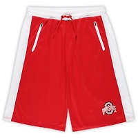 Men's Fanatics  Scarlet Ohio State Buckeyes Big & Tall Interlock Shorts