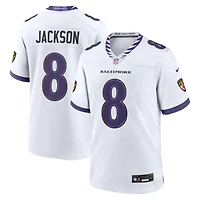 Men's Nike Lamar Jackson White Baltimore Ravens Game Jersey