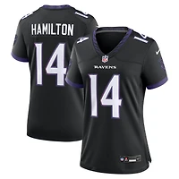 Women's Nike Kyle Hamilton Black Baltimore Ravens Alternate Game Jersey