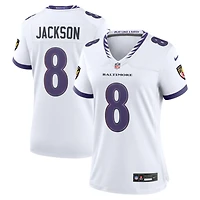 Women's Nike Lamar Jackson White Baltimore Ravens Game Jersey