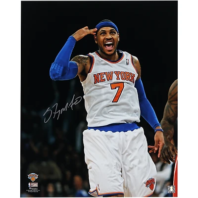 Carmelo Anthony New York Knicks Autographed 16" x 20" Celebration Photograph