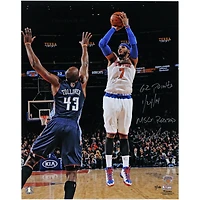 Carmelo Anthony New York Knicks Autographed 16" x 20" 62-Point Performance Photograph with Multiple Inscriptions - Limited Edition of 10