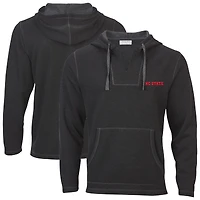 Women's Boxercraft Black NC State Wolfpack Baja Fleece V-Neck Pullover Hoodie