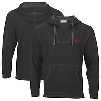 Women's Boxercraft Black Washington State Cougars Baja Fleece V-Neck Pullover Hoodie