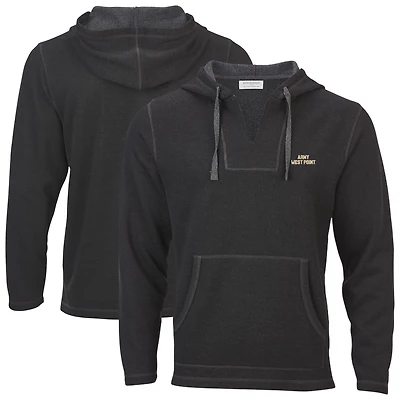 Women's Boxercraft Black Army Black Knights Baja Fleece V-Neck Pullover Hoodie
