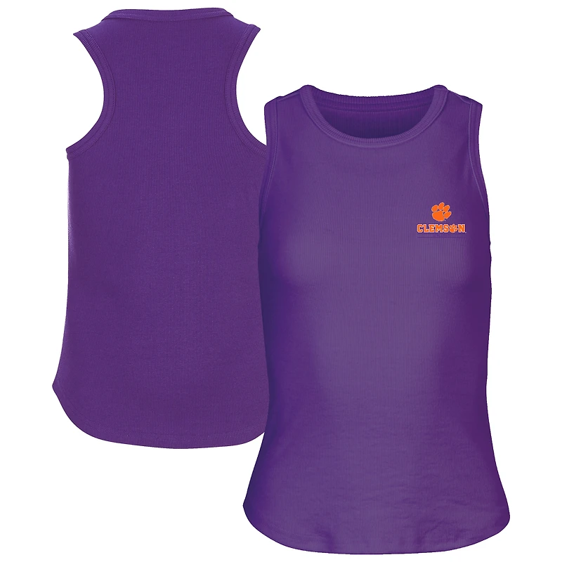 Women's Purple Clemson Tigers Adrienne Tank Top