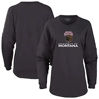 Women's Black Montana Grizzlies Pom Pom Long Sleeve Jersey