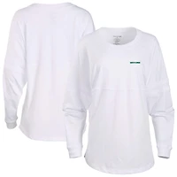Women's White South Florida Bulls Pom Pom Long Sleeve Jersey