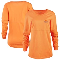 Women's Orange Clemson Tigers Pom Pom Long Sleeve Jersey