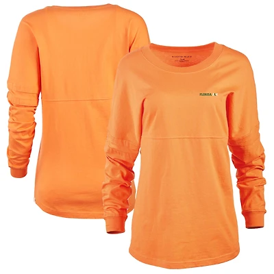 Women's Orange Florida A&M Rattlers Pom Pom Long Sleeve Jersey