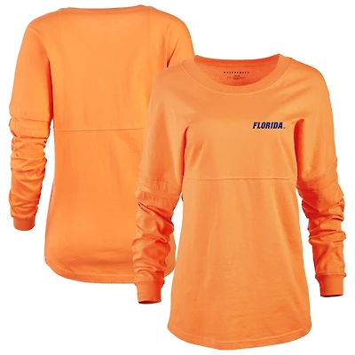 Women's Orange Florida Gators Pom Pom Long Sleeve Jersey