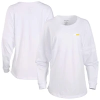 Women's White Appalachian State Mountaineers Pom Pom Long Sleeve Jersey