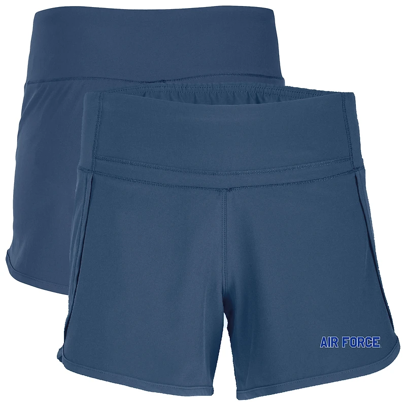 Women's Boxercraft Blue Air Force Falcons Stretch Woven Lined Shorts