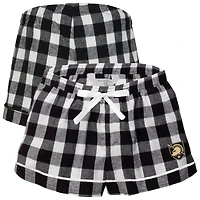 Women's Boxercraft Black Army Black Knights Flannel Shorts