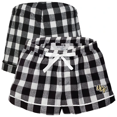 Women's Boxercraft Black UCF Knights Flannel Shorts