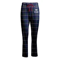 Women's Boxercraft  Navy UConn Huskies Haley Flannel Pants