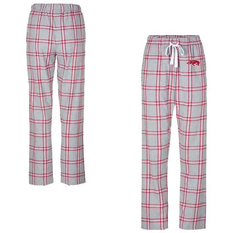 Women's Boxercraft  Gray Arkansas Razorbacks Haley Flannel Pants