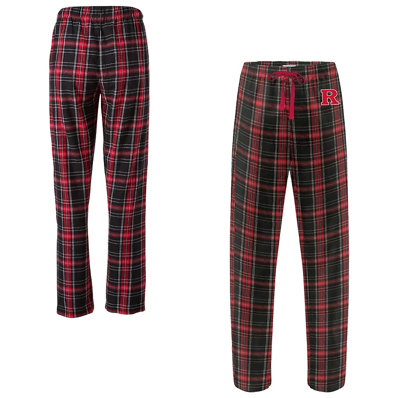 Women's Boxercraft Black Rutgers Scarlet Knights Haley Flannel Pants
