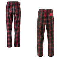 Women's Boxercraft  Black Nebraska Huskers Haley Flannel Pants