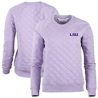 Women's Boxercraft Purple LSU Tigers Quilted Pullover Sweatshirt