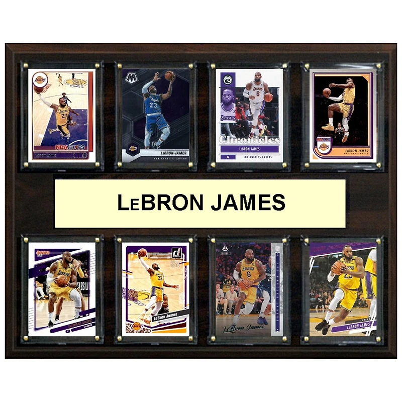 LeBron James Los Angeles Lakers 12" x 15" Trading Card Plaque