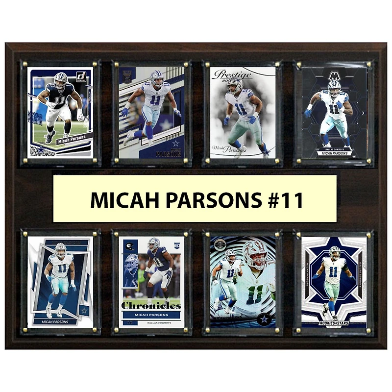 Micah Parsons Dallas Cowboys 12" x 15" Trading Card Plaque