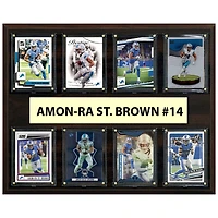 Amon-Ra St. Brown Detroit Lions 12" x 15" Trading Card Plaque