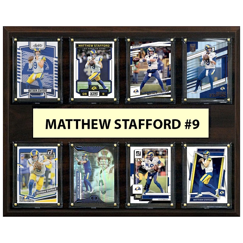 Matthew Stafford Los Angeles Rams 12" x 15" Trading Card Plaque