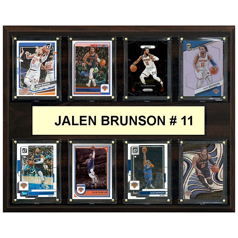 Jalen Brunson New York Knicks 12" x 15" Trading Card Plaque