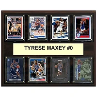 Tyrese Maxey Philadelphia 76ers 12" x 15" Trading Card Plaque