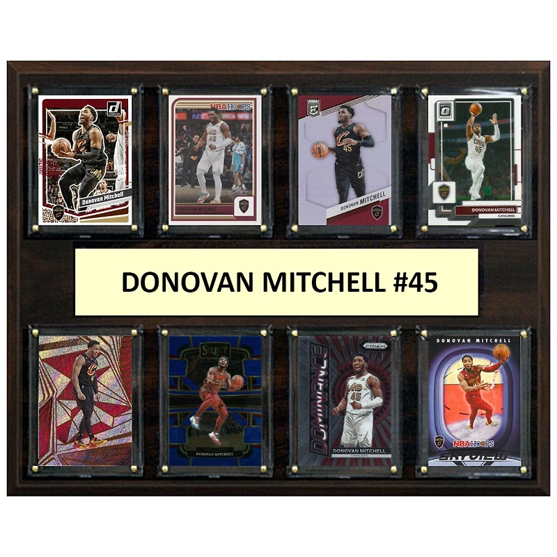 Donovan Mitchell Cleveland Cavaliers 12" x 15" Trading Card Plaque