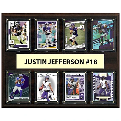 Justin Jefferson Minnesota Vikings 12" x 15" Trading Card Plaque